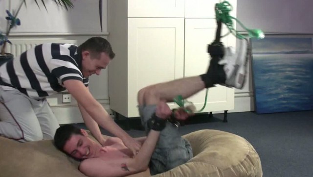 John M In The Foot Hoist Being Tickled By Chris HD